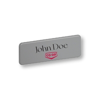 Name tags and badges - 1" x 3" satin silver aluminum.... from ASI 76797...