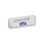 White Plastic 1" x 3" Name Tag