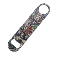 Double-sided, powder coated bottle opener with metallic glitter finish.......