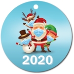 2 1/8" Round Metal Ornament