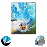 10" x 13" 170GSM polyester microfiber neck gaiter with cooling action.......