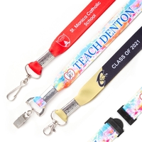 30" x 1" polyester youth-sized lanyard with dye sublimated imprint.... from...