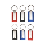 Leatherette Metal Keychain