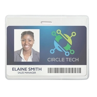 S-Series Horizontal Clear Vinyl Proximity Card/Badge Holders