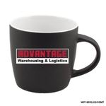 12 Oz Cafe Hilo Mug (Glossy in/Black Matte out)