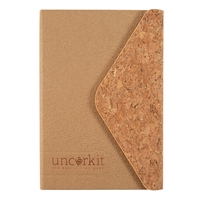Natural cover, 5.5x8.25 Journal with 80 sheets lined, elastic band, satin......