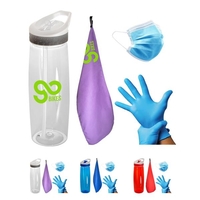 Social Distancing Fitness Kit (Canadian Friendly) includes a mask, gloves,...