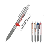 plunger-action metal pen with a co-molded soft grip with 1C Screen... from...