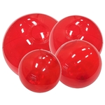 Translucent Red Beach Ball