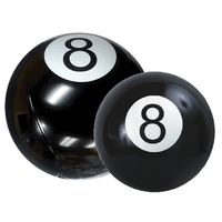 Inflatable black 8-ball with white markings.... from ASI 31977 Adline...