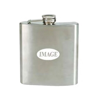 Stainless steel 6 oz. liquor hip flask.... from ASI 64845 Kin Image Inc