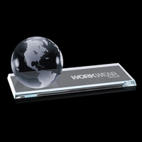 4" x 8" globe desk accessory on starfire crystal base.... from ASI 84592 St...