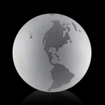 Clear Globe with Frosted Ocean