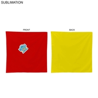 2-Tone Double Sided Bandana, 22x22, Sublimated