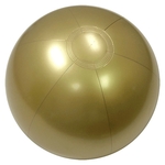16" Inflatable Solid Gold Beach Ball