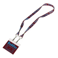 Drape style lanyard comes with two metal attachments... from ASI 93987...