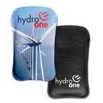 LARGE CELL PHONE SLIP IN CASE LEATHERETTE & POLY RUBBER