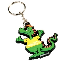 Custom shaped 2D PVC keychain features up to 5 colors.... from ASI 93987...