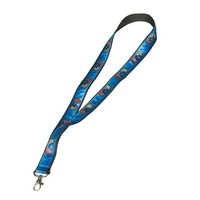 This lanyard features a 5/8" satin sublimated tape sewn onto... from ASI...