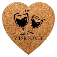 Cork Coaster - Heart