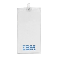 Oversized vertical vinyl pouch with bulldog clip and room to hold... from ASI...