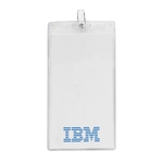 Oversized Vertical Vinyl Pouch with Bulldog Clip