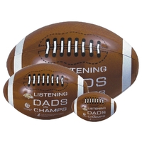 Inflatable brown football beach ball with white markings... from ASI 31977...
