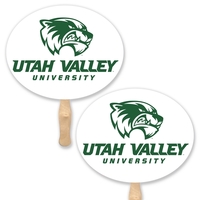 Oval Shape Hand Fan Sandwich Style