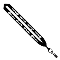 1" x 16" knitted cotton lanyard with metal crimp and metal... from ASI 88060...