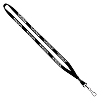 1/2" x 16" cotton lanyard with metal crimp and metal swivel... from ASI 88060...