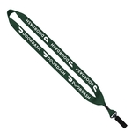 3/4" Polyester Lanyard with Bulldog Clip