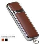 Flat Leather USB Flash Drive