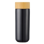 10 oz Double Wall Ceramic Bottle w/ Bamboo Lid