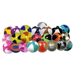 16" Inflatable Two Tone Beach Balls