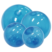 Inflatable Translucent Blue Beach Balls