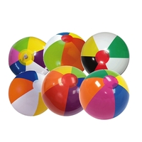 16" Inflatable Multi-color Beach Balls