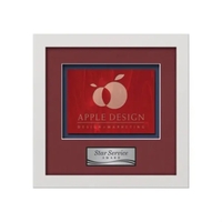 Stained Glass award framed in our exquisite Primrose molding with your......