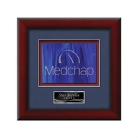 Stained Glass award framed in our exquisite Eco molding with your... from ASI...