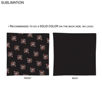 Colored Sublimated Bandana, 22x22