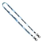 3/4" Double Ended Dye-Sublimated Lanyard with Metal Crimp an