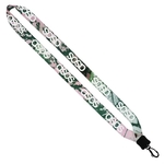 3/4" Dye-Sublimated Lanyard with Plastic Clamshell and Plast