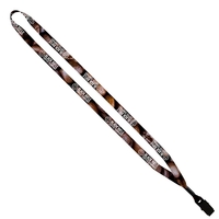 1/2" DyeSublimated Lanyard with Metal Crimp and Bulldog Clip