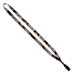 1/2" DyeSublimated Lanyard with Metal Crimp and Bulldog Clip