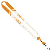 3/4" Dye-Sublimated Lanyard with Metal Crimp and Swivel