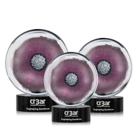 Stunning Hand Blown work of Art. Complete with a complimenting Black... from...