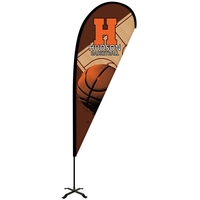 6' Portable Single Reverse Teardrop Kit with Cross Base