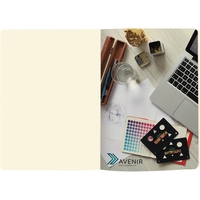 Journal w/ Full-Color Tip-In and flexible, fabric-like covers. Deboss...