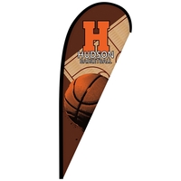 6' Digitally Printed Single Reverse Teardrop Banner
