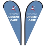 8' Double Sided Custom Portable Teardrop Banners