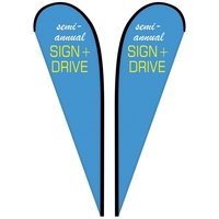 10' Double Sided Custom Portable Teardrop Banners... from ASI 80228 Quinn